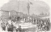 TURKEY. General Baraguay D'Hilliers reviewing the Redifs 1853 old print