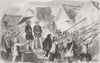 CHINA. Demolishing houses in Canton Guangdong 1858 old antique print picture