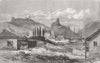 CRIMEAN WAR/UKRAINE. Balaklava and Harbour 1855 old antique print picture