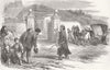 TURKEY. Sultan-sketched environs Pera. Constantinople (Istanbul)  1853 print