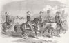 CRIMEAN WAR/UKRAINE. Sketch of the funeral of the late Lord Raglan 1855 print