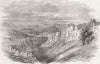 CRIMEAN WAR. Fortress of Schonful-Kele. Sevastopol in the Distance 1855 print