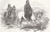 ROYALTY. Omer Pacha and his Pipe Bearer 1853 old antique vintage print picture