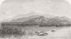 ROMANIA. The Balkans-Sketched from below Galatz 1853 old antique print picture