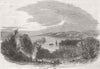 HONDURAS. Bay Islands Spanish Main Harbour 1853 old antique print picture