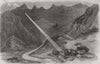 SWITZERLAND. Martin's Loch & the Segnes Pass, Bernese Alps, from Elm 1859