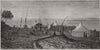 EGYPT. Observing the total eclipse of the Sun, at Sohag, on the Nile 1882