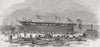 ARDROSSAN. Launch of The Napoleon III. Ships 1854 old antique print picture