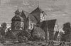 NORWAY. Trondheim. Trondheim Cathedral 1873 old antique vintage print picture