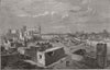 YEMEN. Hota, the capital of Lahej, near Aden 1873 old antique print picture