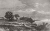 SUDAN. Gondokoro, on the Upper Nile 1874 old antique vintage print picture