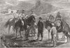 THE CIVIL WAR IN SPAIN. A Carlist outpost near Pamplona 1874 old antique print