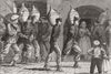 CIVIL WAR IN SPAIN. Republican Prisoners under Carlist escort 1874 old print