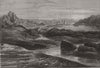 EGYPT. The First Cataract of the Nile 1874 old antique vintage print picture