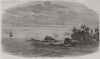 SRI LANKA.Wreck of the Mail Steam-ship Rangoon. Kadir Rocks, Galle harbour 1871