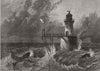 SOUTH AFRICA. The Roman Rocks lighthouse, Simon's Bay, Cape of Good Hope 1869