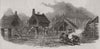 WANGANUI. Putikiwaranui Pah. New Zealand 1847 old antique print picture
