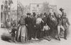 ROME. Motu Proprio 1847. Reading of the Motu Proprio. Italy 1847 old print