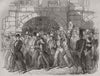 SWITZERLAND. Sonderbund war. Political demonstration-sketched in Berne 1847
