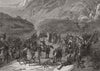 ALGERIA. The French in Algiers 1847 old antique vintage print picture