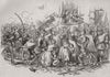 POLAND. Szczecin. Bread riots at Szczecin 1847 old antique print picture