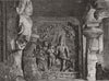 INDIA. Elephanta Caves. Caves of Elephanta 1875 old antique print picture
