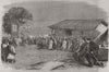 BRAZIL. War Triple Alliance. Troops Allied Army Mass 1866 old antique print