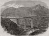 MAURITIUS. Grand river bridge of the Midland Railway 1867 old antique print