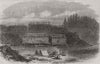 VANCOUVER ISLAND. Vancouver Island. Whyack Village. Canada 1866 old print
