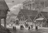 FRANCE. Paris International Exhibition. Russian cottages in the Park 1867