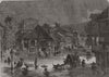 INDIA. The Floods in India. Scene in the streets of Bombay (Mumbai)  1868