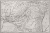 AFGHANISTAN. The War in Afghanistan. Map of the country round Kandahar 1880