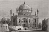 KANDAHAR. Tomb of Ahmed Shah, adjoining the Citadel. Afghanistan 1880 print