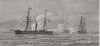 TUNISIA. Sfax. Bombardment of Sfax by the French gun-boats 1881 old print