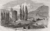 CRIMEAN WAR/UKRAINE. Tchorgoun, on the Tchornaya 1856 old antique print