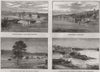 TENNESSEE FLOODS. Cumberland River & Clarksville 1874 old antique print