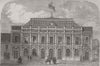 HUNGARY. The temporary house of the Hungarian Parliament at Pesth 1866 print