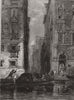 ITALY. On the Grand Canal 1855 old antique vintage print picture