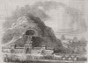 CHINA. Chinese funeral 1874 old antique vintage print picture