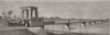 EGYPT. Proposed iron railway bridge across the Nile at Mansurah 1877 old print
