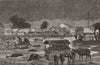 TOWNS.Russo-Turkish War 1877-78.A street corner at Zimnicea after a storm 1877