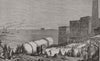 EGYPT. Cleopatra's needle-launch of the Obelisk at Alexandria 1877 old print