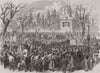 MADRID. Republican demonstration. M Emilio Castelar speaking 1868 old print