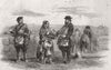ST. PETERSBURG. Quay on the Vassili Ostroff-Qvass and fruit sellers 1855 print