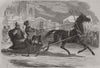 ST. PETERSBURG. The Emperor of Russia, in his Droshky (sledge) . Russia 1853