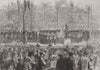 BOSTON. Music festival. Grenadier Guards playing The Star-spangled Banner 1872