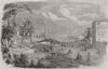 BRAZIL. Commencement of the Bahia Railway 1856 old antique print picture