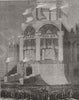 ST PETERSBURG. The Watch-tower, Nevskyoi-Prospekt, illuminated. Russia 1856