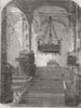 MOSCOW МОСКВА. Cathedral of the Assumption, in the Kremlin 1856 old print