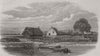 NEW ZEALAND. Scene of the murder of the Rev. Mr Volkner, at Opotiki 1865 print